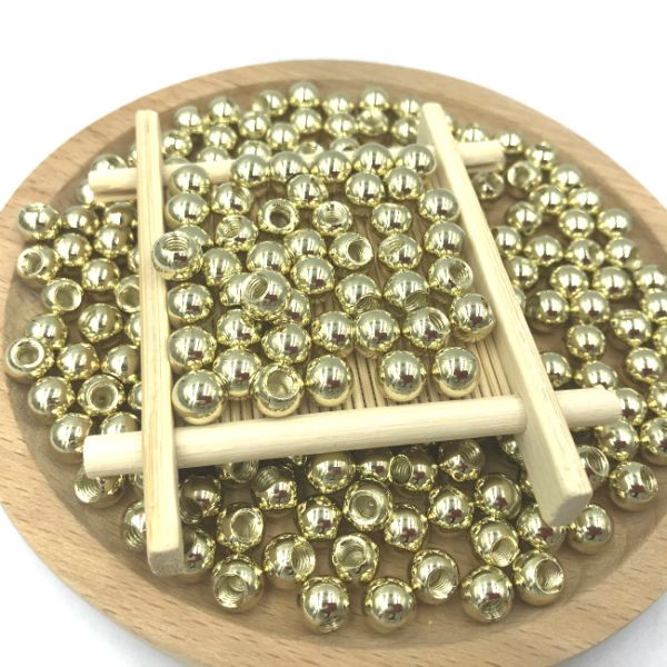 цвет 8mm латунный покрыл продетый нитку шарик сверля стали M4 с отверстием