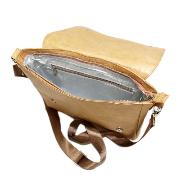 Casual Mens Crossbody Messenger Shoulder Bag Recycled Washable Dupont Tyvek Paper