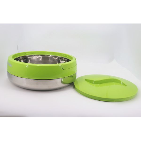 Office Stainless Steel Lunch Box Keep Warm Wtih Green Cover 2L - 10L Capacity