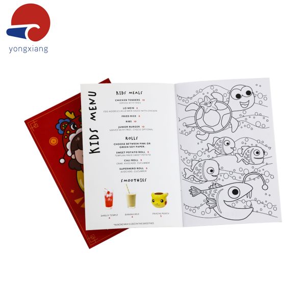 Saddle Bound Custom Made Coloring Books Eco Friendly Childrens Coloring Book