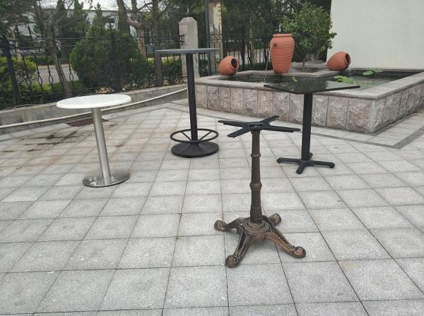 Outdoor  Dining Table Bases Waterproof Modern Table Leg Metal Tube Table legs