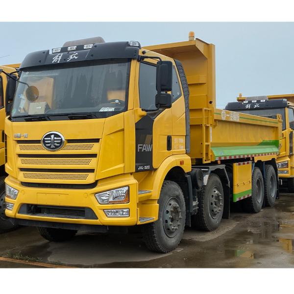 320HP FAW Dump Truck 8x4 31T-40T FAW Tipper Truck For 12 Wheeler Diesel Engine