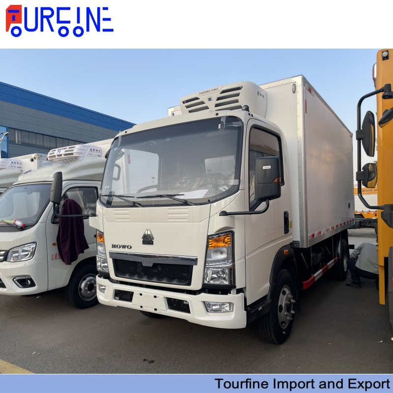 Sinotruk HOWO 3T 5T Refrigerated Truck Heavy Duty Freezer Van for Frozen Food Cold Chain Transport