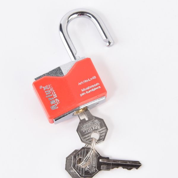 25mm Waterproof Padlock Short Shackle Colorful Chrome Plated Body Solid Brass Cylinder Steel Key Iron Padlock RARLUX LXCP25-60