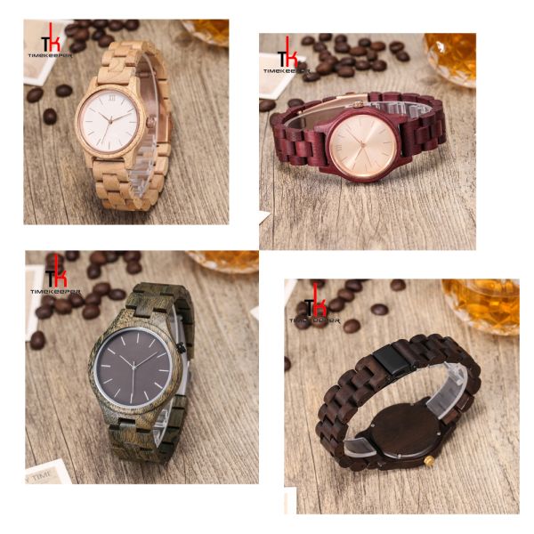 Japan 2035 Wood And Metal Watches Stylish Premium Zebra Wood Style Watches