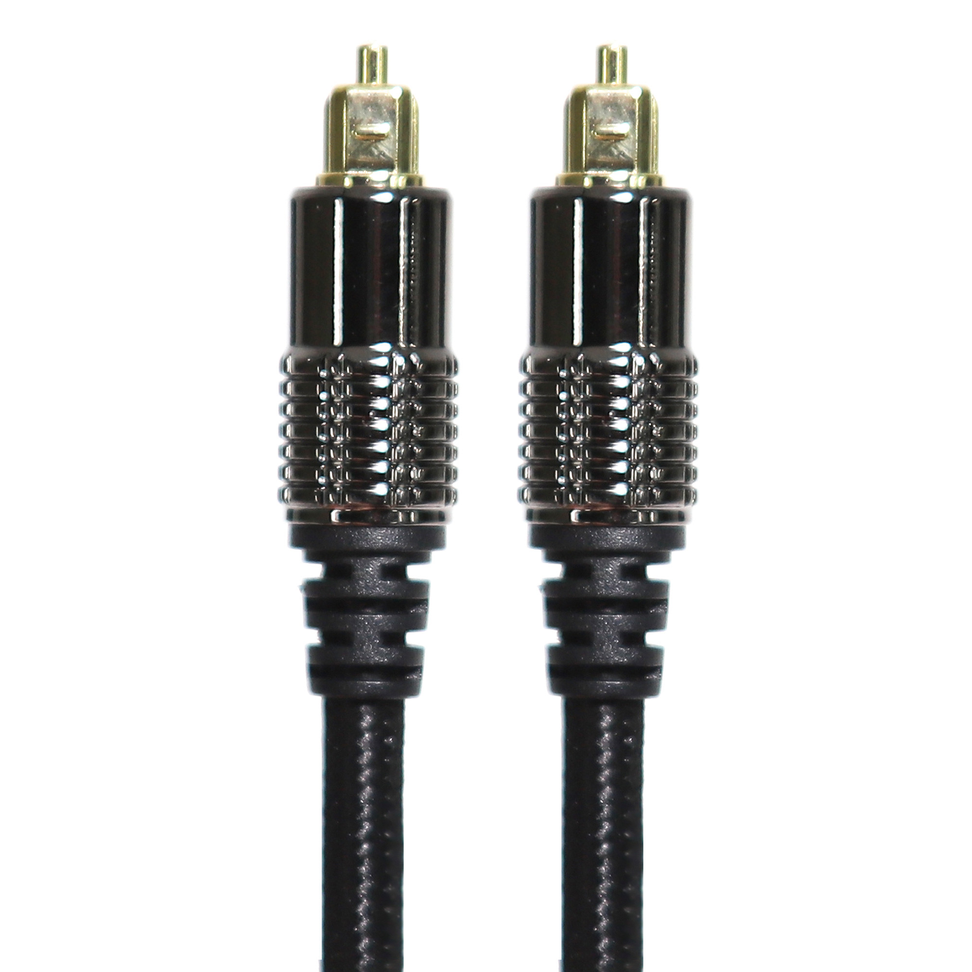 TOSLINK Optical Audio Cable OD5.0 Blakc Knite Rope Plated Alloy Shell Gold Interface 0.8M 1.2M For Home theatre Soundbar