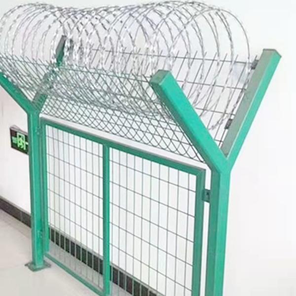 4.00mm 4.50mm 5.00mm Razor Barbed Y Post Fencing PVC Coated Anti Climb