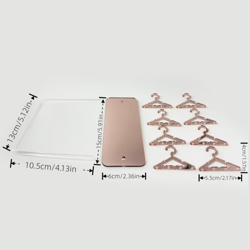 Creative Acrylic Desktop Jewelry Organizer Earring Stand Hanger Style Necklace Holder Display Rack