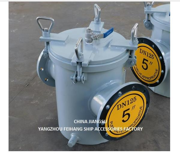 Espetadores principais de água do mar Modelo AS125 CB/T497 Corpo galvanizado, com cartucho de filtro de aço inoxidável