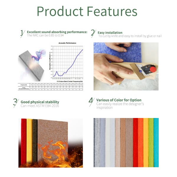 Шестиугольные 9 мм акустические звуковые панели потолок для внутреннего декора