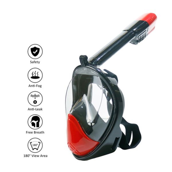 Взрослая плавая скуба дышать шноркеля 180 градусов анфас свободный