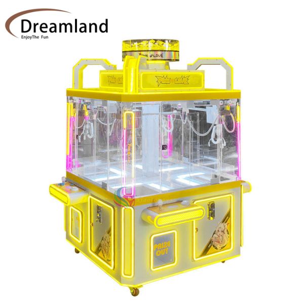 Dreamland Coin Operated Luxury Toys Party Machine 4 Players Mid Island Claw Machine for Coin Operated Arcade Game Centers