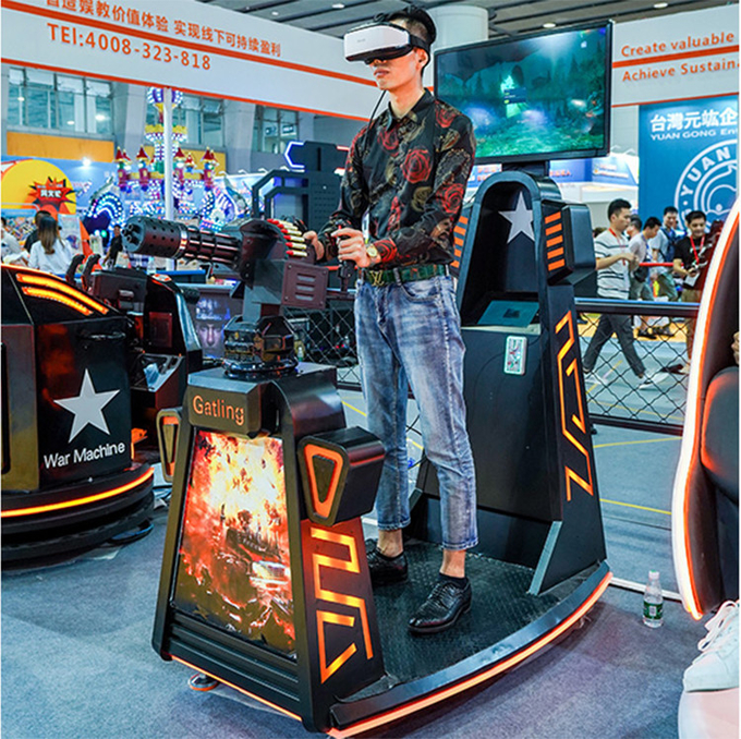 Виртуальная реальность Gatling Gun Игра 9d Vr Стрельба Симулятор Зомби аркадная машина