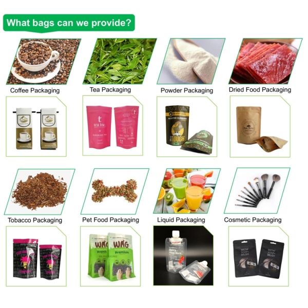 Zipper Transparent Plastic Retail Bag For Spice Packaging