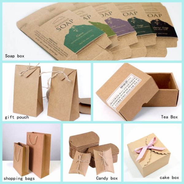 120gsm FSC Natural Pure Kraft paper for Flower Gift Packaging Material Papier naturel non blanchi de 120gsm Brown emballage pour l'emballage cadeau