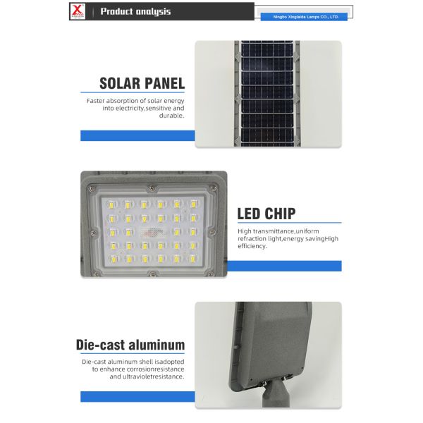 High Power Solar LED Street Light for Outdoor Road Lighting  XLD-SR420