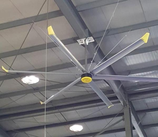 Hvls Industrial Ceiling Fan with Pmsm Motor and Aluminum Blades Customization