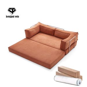 Modern Compression Sofa Bed Set Fabric Sectional Modular Design Stainless Steel