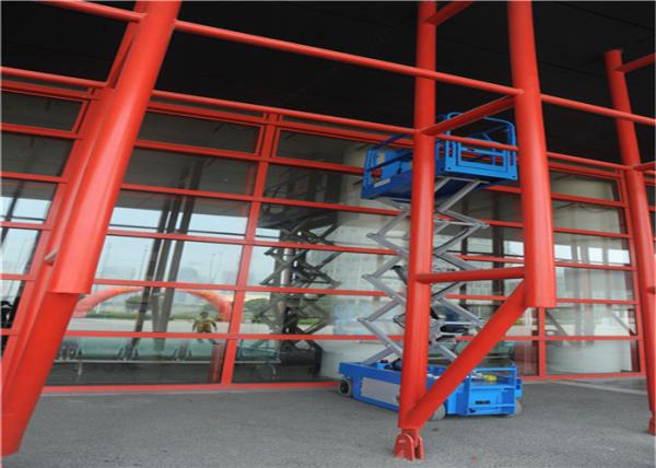 Zero Emission Full Height Mobile Scissor Lift Table With Tilt Level Sensor Diesel Powered