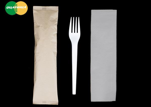 Disposable Plastic Knife Fork PLA Cornstarch Cutlery For Fast Food