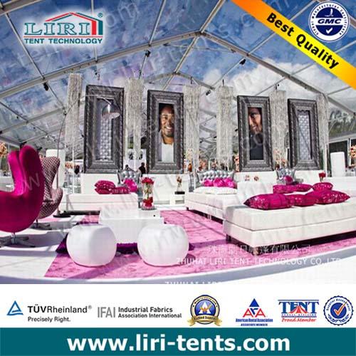 clear luxurious 500 people outdoor wedding tent in South Africa