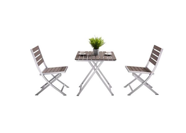 OEM ODM Polywood Garden Table Fold Up Patio Table Scratch Resistant