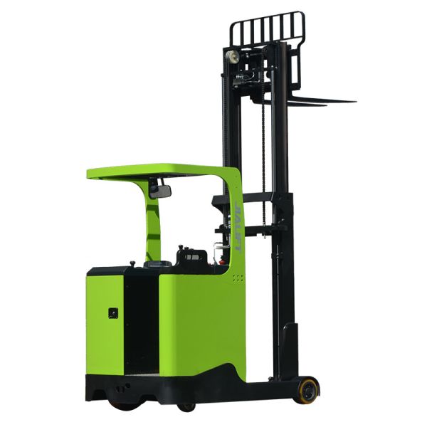 Lifting 4500mm Electric Reach Walkie Stacker Standing On 1500kg