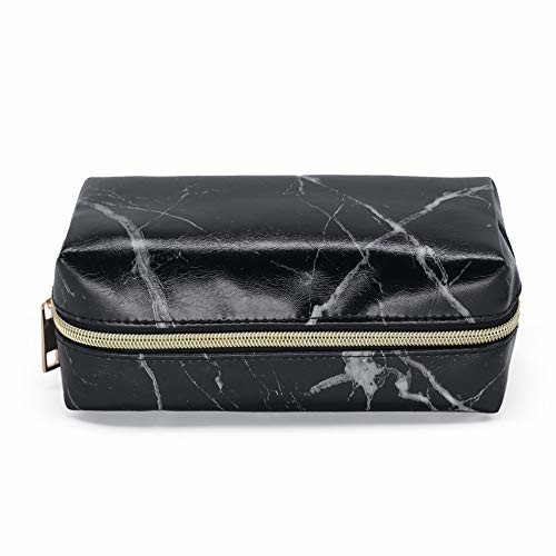Marble Black Makeup Accessories Bag , Makeup Brush Pouch Case Eco Friendly