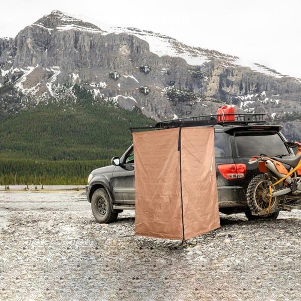 Aluminum Frame Car Shower Tent 39.37x70.87in Oxford Fabric 12kg