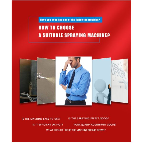 Natural Stone Electric Paint Spraying Machine Household Mortar Spray Machine 10L/Min