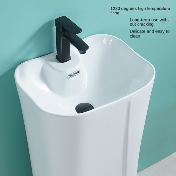 Оптовая цена Современные санитарные принадлежности Бесплатное стоящее белое керамическое ванное место