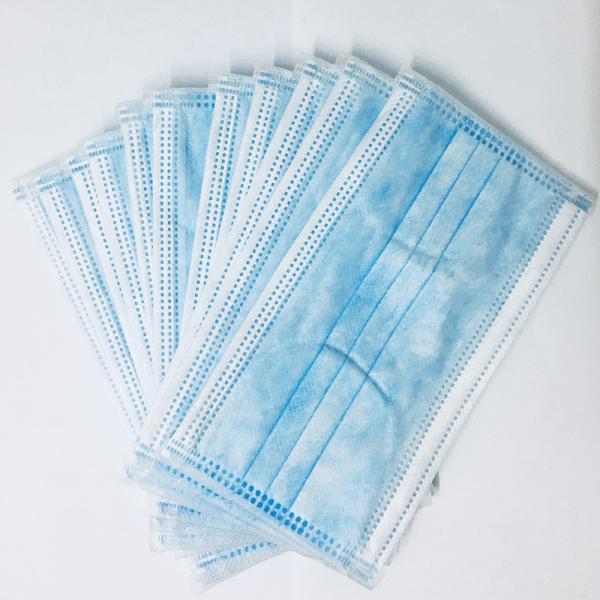 CE 3 Ply Custom Non Woven Face Mask , Medical Surgical Disposable Face Mask