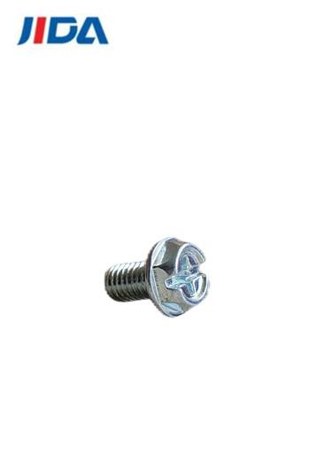 M4 X 10mm Hexagon Cross Recessed Bolt Phillips Flange Head Screw
