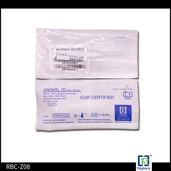 Certificação do tamanho ICAR do identificador 2.12*12mm do tubo de vidro do cão/gato RFID