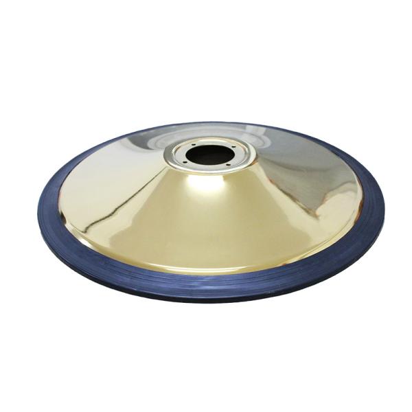 Chave de barbeiro de chapa de ferro ouro Base 7,5 kg Peso 1,4 mm Parede para cadeira de beleza de salão