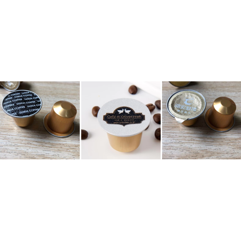 Refillable Disposable Pods Coffee Capsule Filter Cups With  Aluminum Lids
