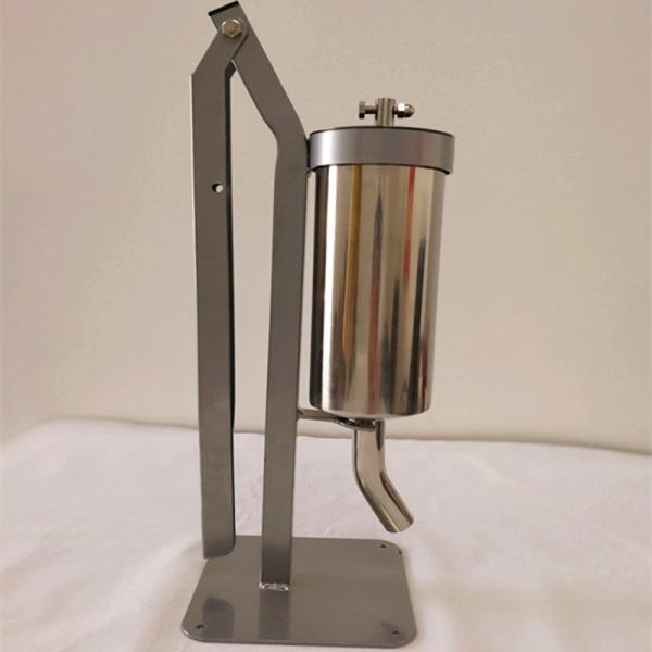Stainless Steel Vertical Sausage Filler Hand Held Small Size For Restaurants