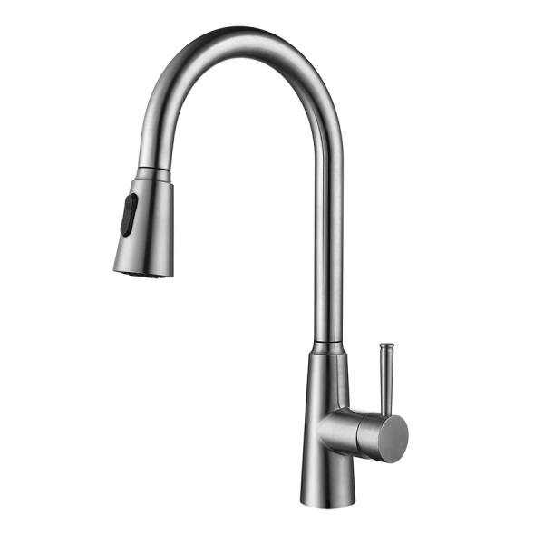 High Arc Intelligent Touch Controller Faucet Single Lever Kitchen Mixer Tap 5.24L/min