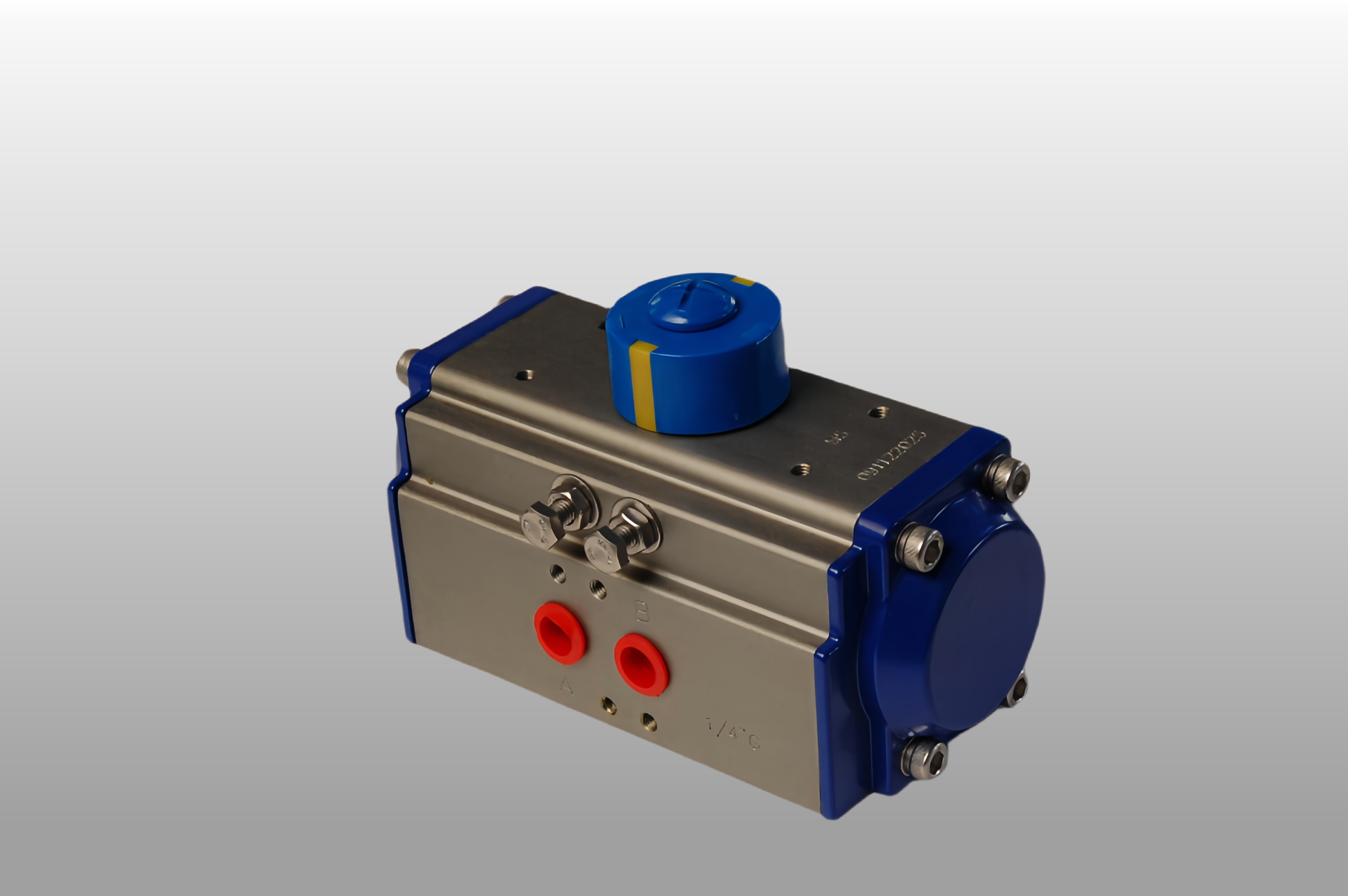 ISO 5211 Rack And Pinion Actuator 63mm Pneumatic Valve Cylinder