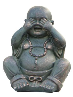 Fiber And Resin Lucky Laughing Indoor Buddha   for Indoor Outdoor Winter Decorations