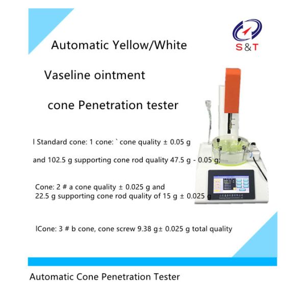 Pharmaceutical Testing Instruments Automatic Vaseline Ointment Cone Penetration Tester