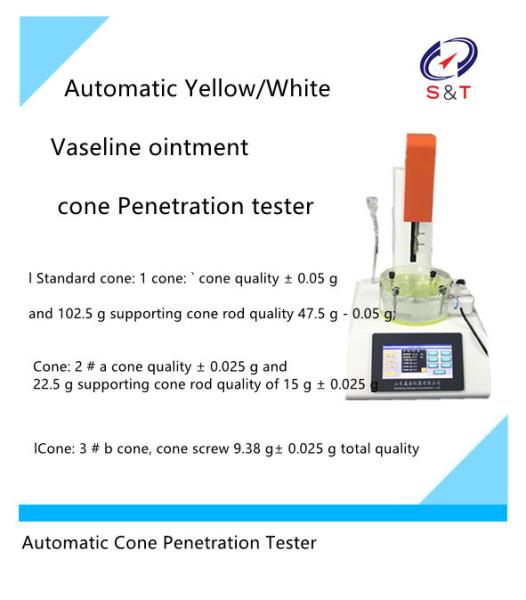 Pharmaceutical Testing Instruments Automatic Vaseline Ointment Cone Penetration Tester
