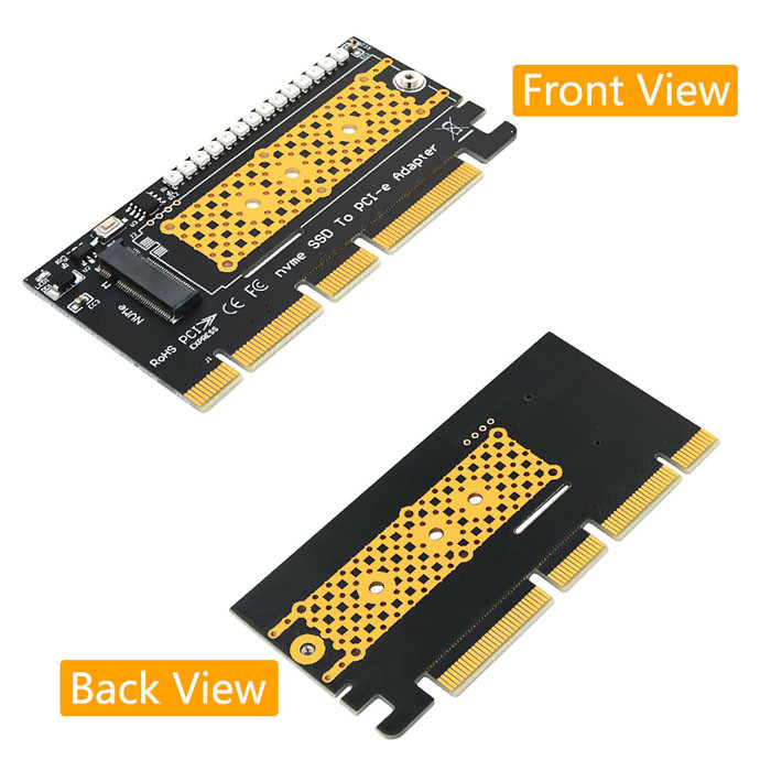 Переходник 4X 8X 16X SSD к PCI e M.2 Nvme с красочным внезапным СИД 3528