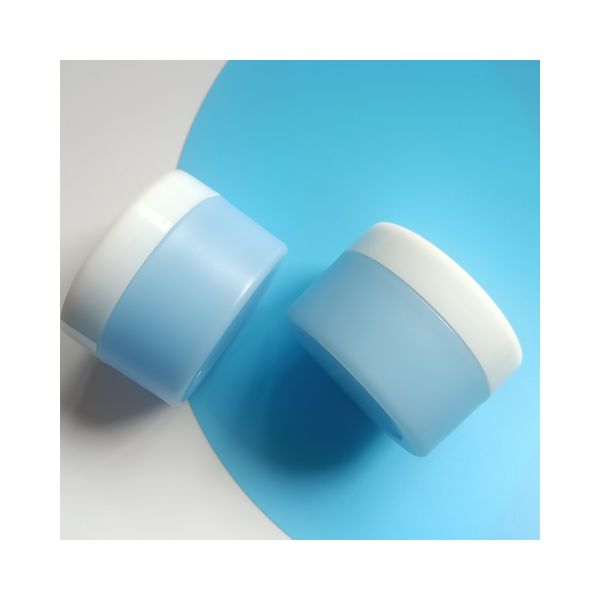 Образец предоставляется бесплатно 15 мл двойные слои пластиковые банки с крышками PP пластиковый крем для лица