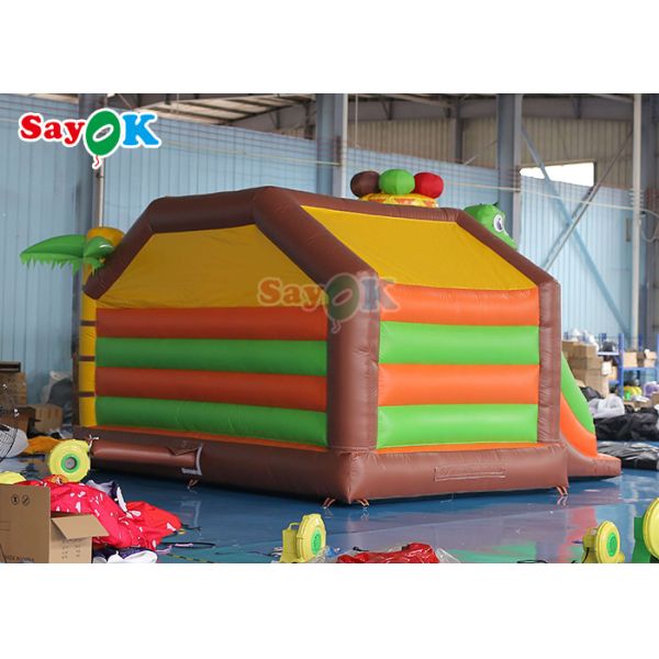 Коммерчески взрослый раздувной дом 5x5x4mH прыжка бассейна водных горок дома