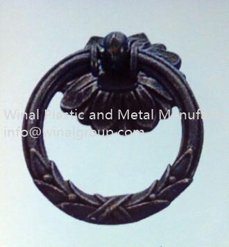 Rope pattern antique bronze cabinet pull ring handle,L58mm*W47mm,drawer pull ring,OEM.