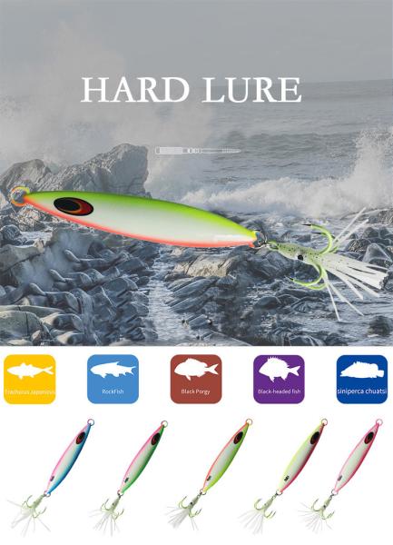 Sea Fishing Slow Jigging Lure Metal BaitShore Artificial Fishing Hook