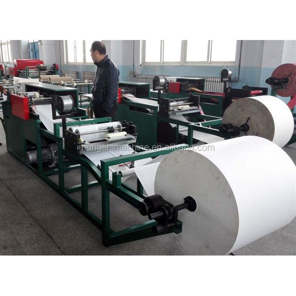 Mango Fruit Protection Paper Bag Making Machine , 2cm To 35cm Paper Pouch Making Machine