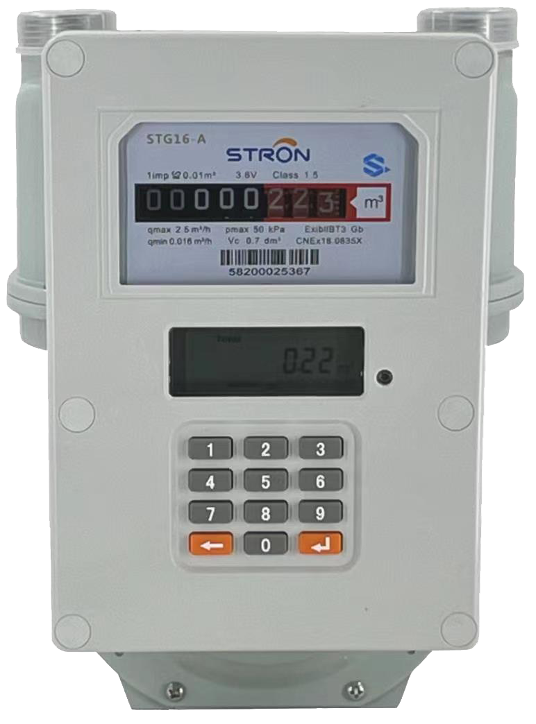 STS Keypad Prepaid Gas Meter with IC Card APP Recharge and Anti-Tamper