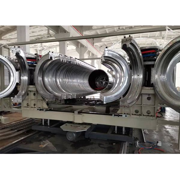 Corrugated Pipe Extrusion Machine For HDPE Double Wall Plastic Tube